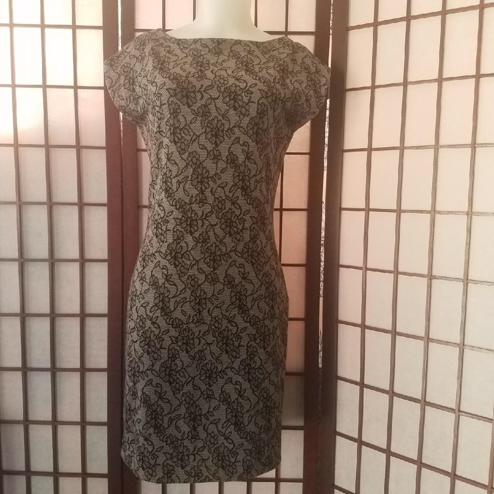 ZARA BLACK AND GRAY DRESS SIZEM